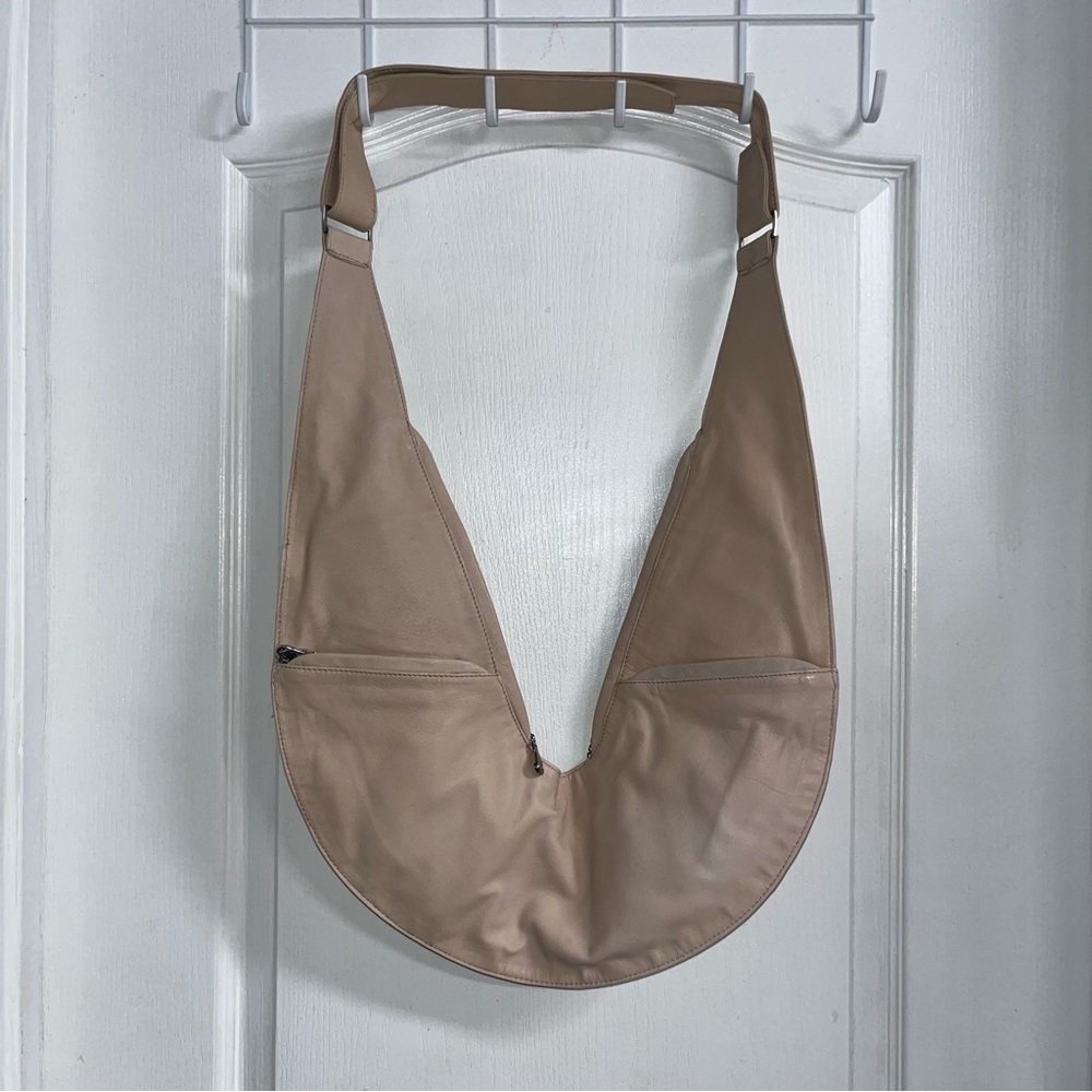 Sash Tan Leather Sling Bag